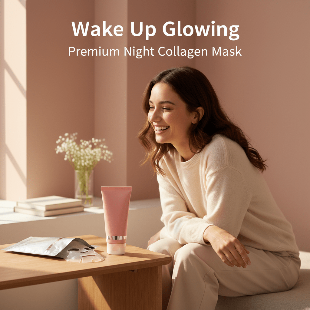 Premium Night Collagen Mask for Glowing Skin - EA - MARKET